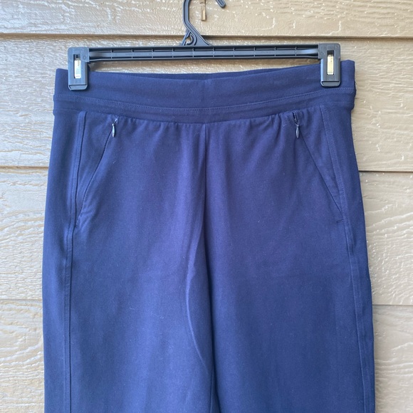 T by Talbots Activewear Yoga Tech Bootcut Pants Women Size Small Navy Dark Blue - Picture 13 of 14